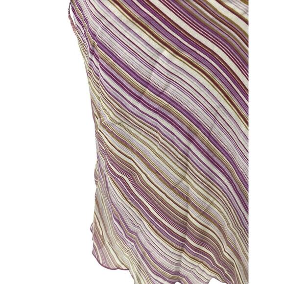 Charlotte Russe Y2K Tank Top Crop Chiffon L Whimsigoth Bratz Fairycore Purple - Picture 6 of 11